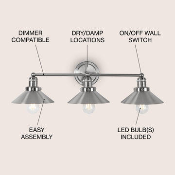 July Metal Shade Sconce